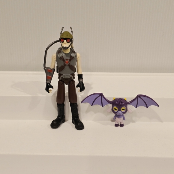 Ben 10 Figure Dr Animo Goatadactyl Mutated Purple Monster Figure Set - Picture 1 of 6